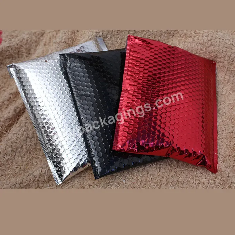 Aluminium Foil Ecommerce Packaging Plain Courier Pouch Slef Adhesive Padded Bubble Mailer Air Pods Pro Customize Mailing Bag