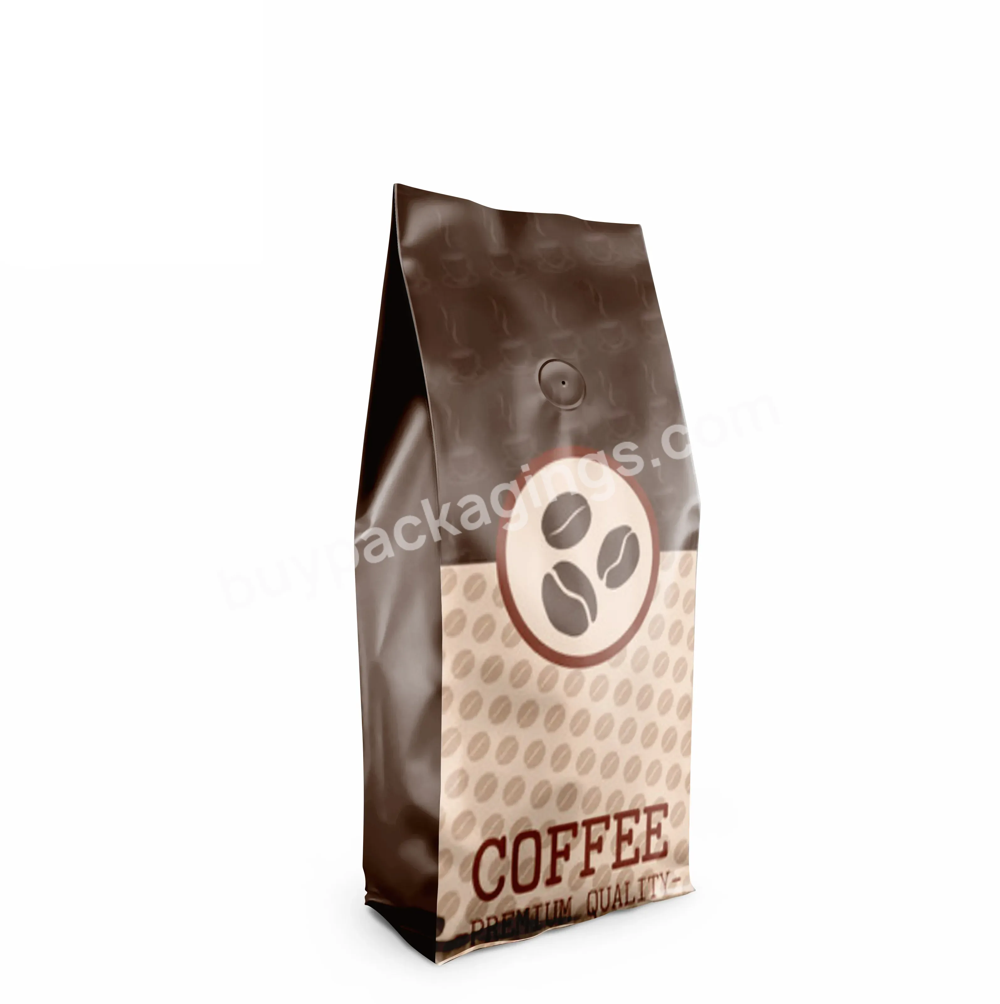 Aluminum Foil 500g 1kg China Coffee Packaging Customized Heat Seal Food Grade Water Proof Coffee Packaging