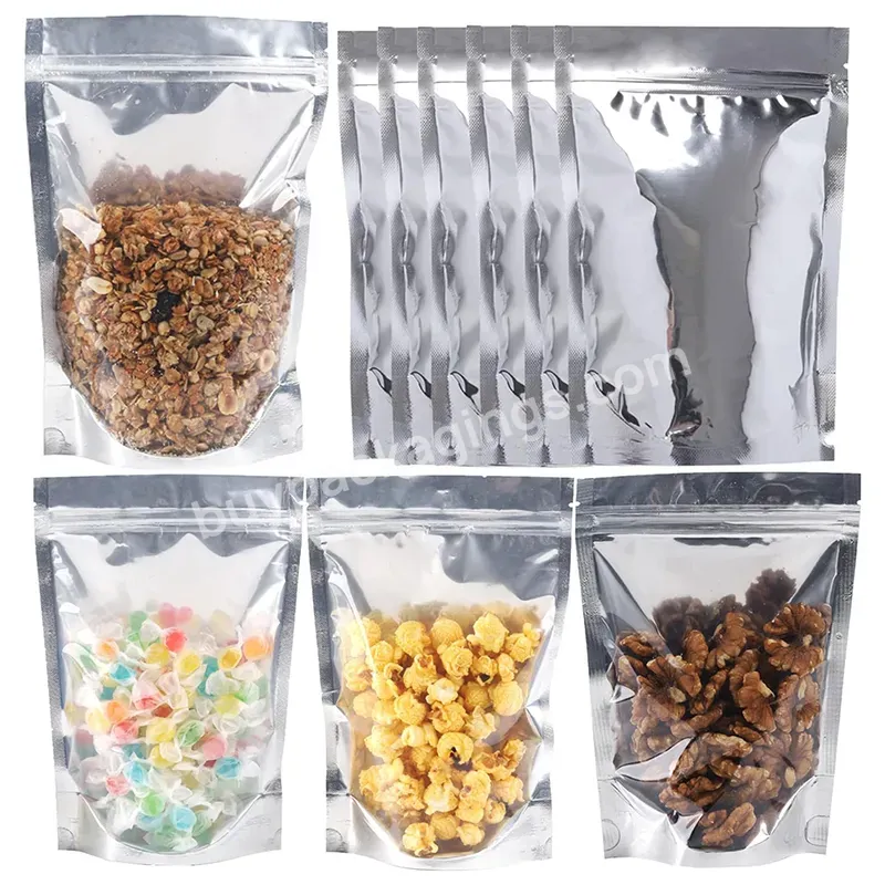 Aluminum Foil Mylar Bags Custom Food Packaging Stand Up Pouch Zipper Bags