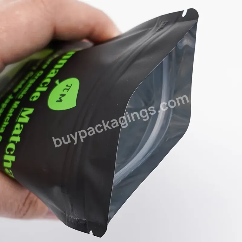 Aluminum Foil Tea Plastic Biodegradable Stand Up Packaging Bag With Custom Logo Design Printing
