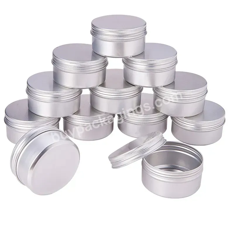 Aluminum Jars Empty Cosmetic Makeup Cream Lip Balm Gloss Metal Aluminum Tin Containers