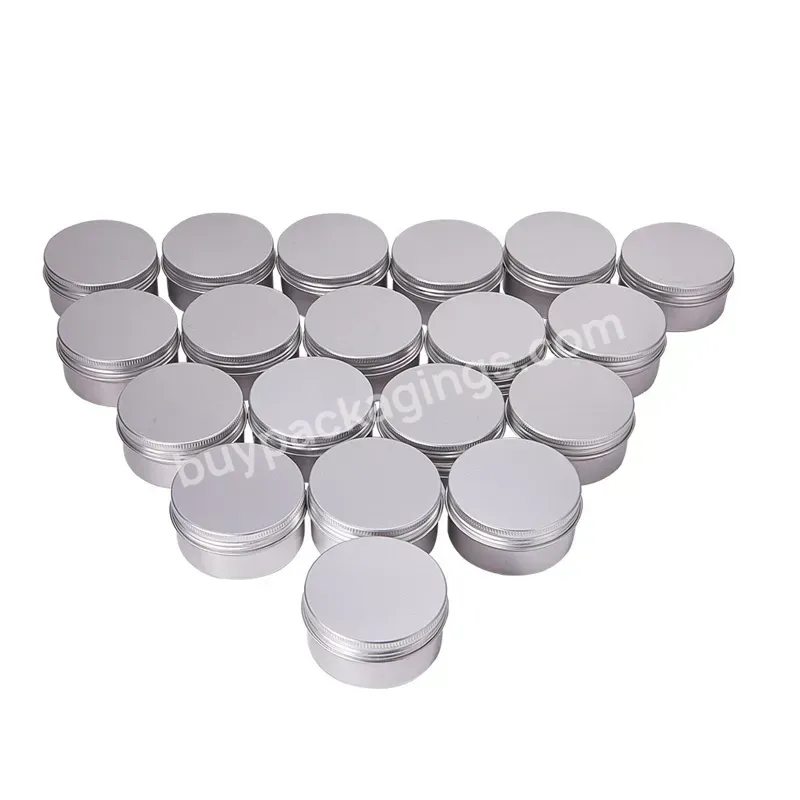 Aluminum Jars Empty Cosmetic Makeup Cream Lip Balm Gloss Metal Aluminum Tin Containers