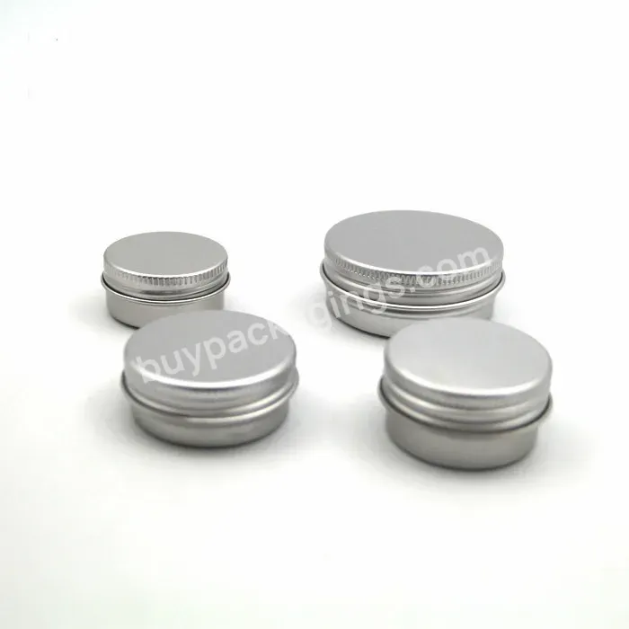 Aluminum Round Metal Tin Container With Lid Small Sample Container Diy Lip Balm Storage Jar Shampoo Bar Soap Tin Hand Body Cream