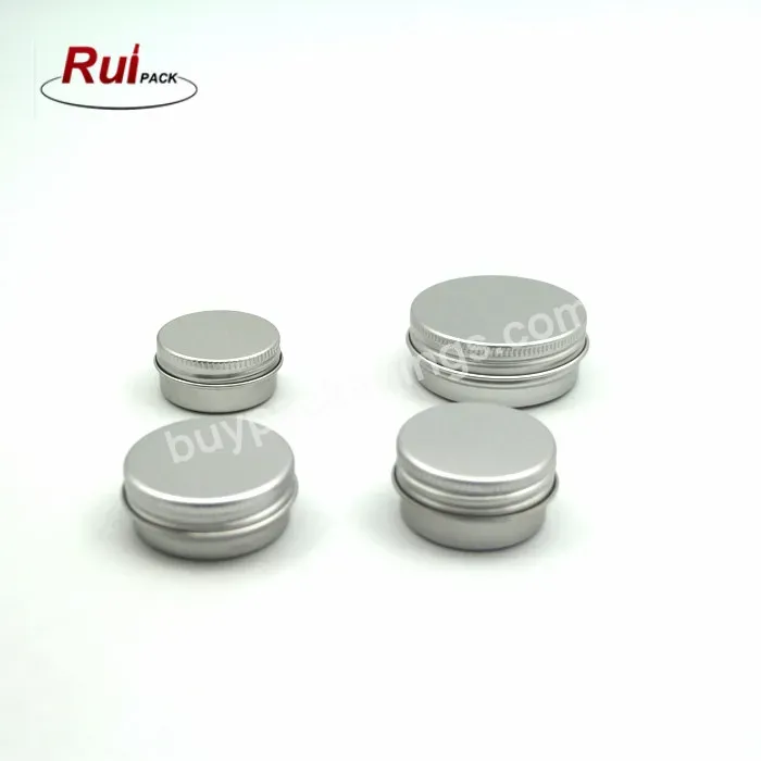 Aluminum Round Metal Tin Container With Lid Small Sample Container Diy Lip Balm Storage Jar Shampoo Bar Soap Tin Hand Body Cream