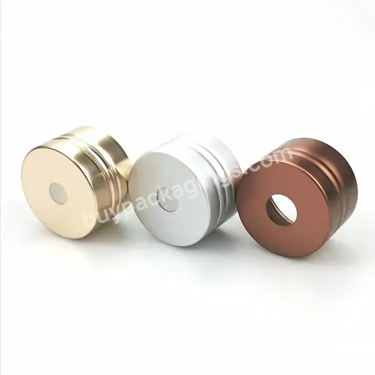 Aluminum Thread Screw Lid With Hole For Plastic Cosmetic Tube 100ml