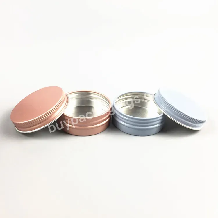 Aluminum Tin Jar 15ml Round Tin Container Bottle For Cosmetic Lip Balm Cream