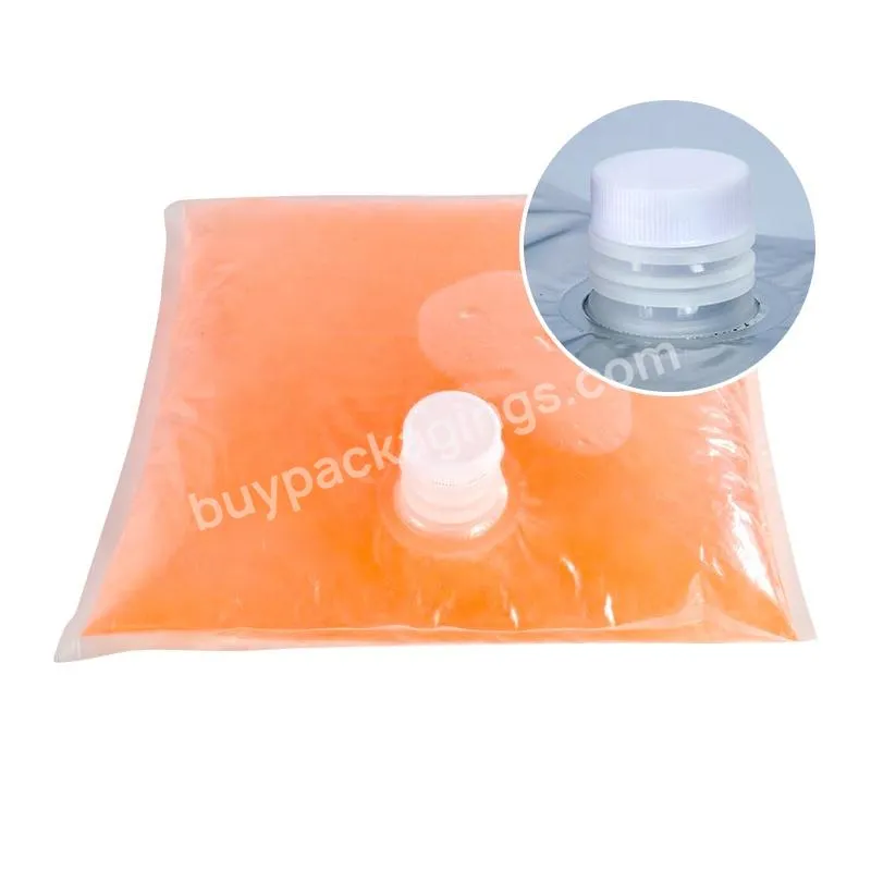 Aluminum Transparent Bib 3l 5l 10l 20l Plastic Tap Bag For Drinking Water Wine Juice Bag In Box With Butterfly Valve Vitop