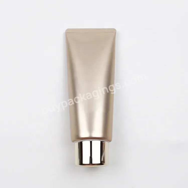 Aluminum Tube For Cosmetic Aluminium Cream Tube Cream Fat Oval Tube For Sunscreen And Face Lotion With Gold Screw Cap - Buy Face Wash Soft Cosmetic Squeeze Plastic Tube,Aluminum Tube For Cosmetic Aluminium Cream Tube,Cream Flat Oval Tube For Sunscree
