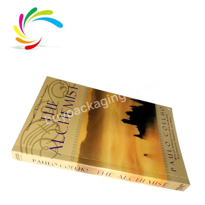 Amazon hot  new wholesale paperback book print light weight paper motivative novel stock the alchemist book