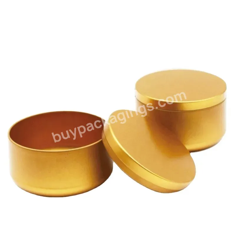 Amazon Hot Sale Factory Wholesale Luxury 8 Oz Candle Tins With Lids In Copper Gold Rose Gold Black White