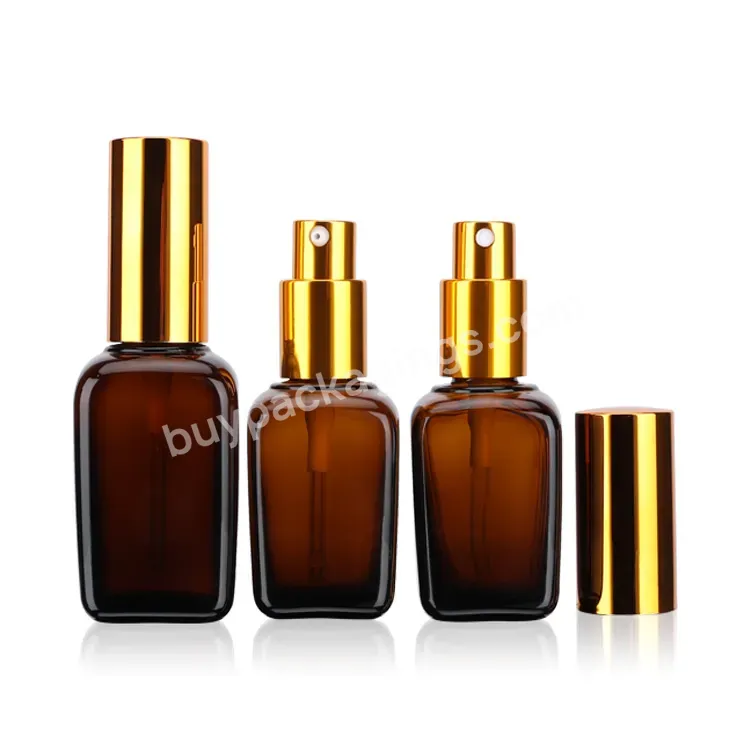 Amber 10ml 20ml 30ml 50ml 100ml Essential Oil Glass Spray Bottle For Cosmetic Product