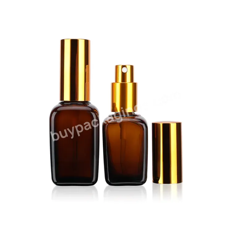 Amber 10ml 20ml 30ml 50ml 100ml Essential Oil Glass Spray Bottle For Cosmetic Product