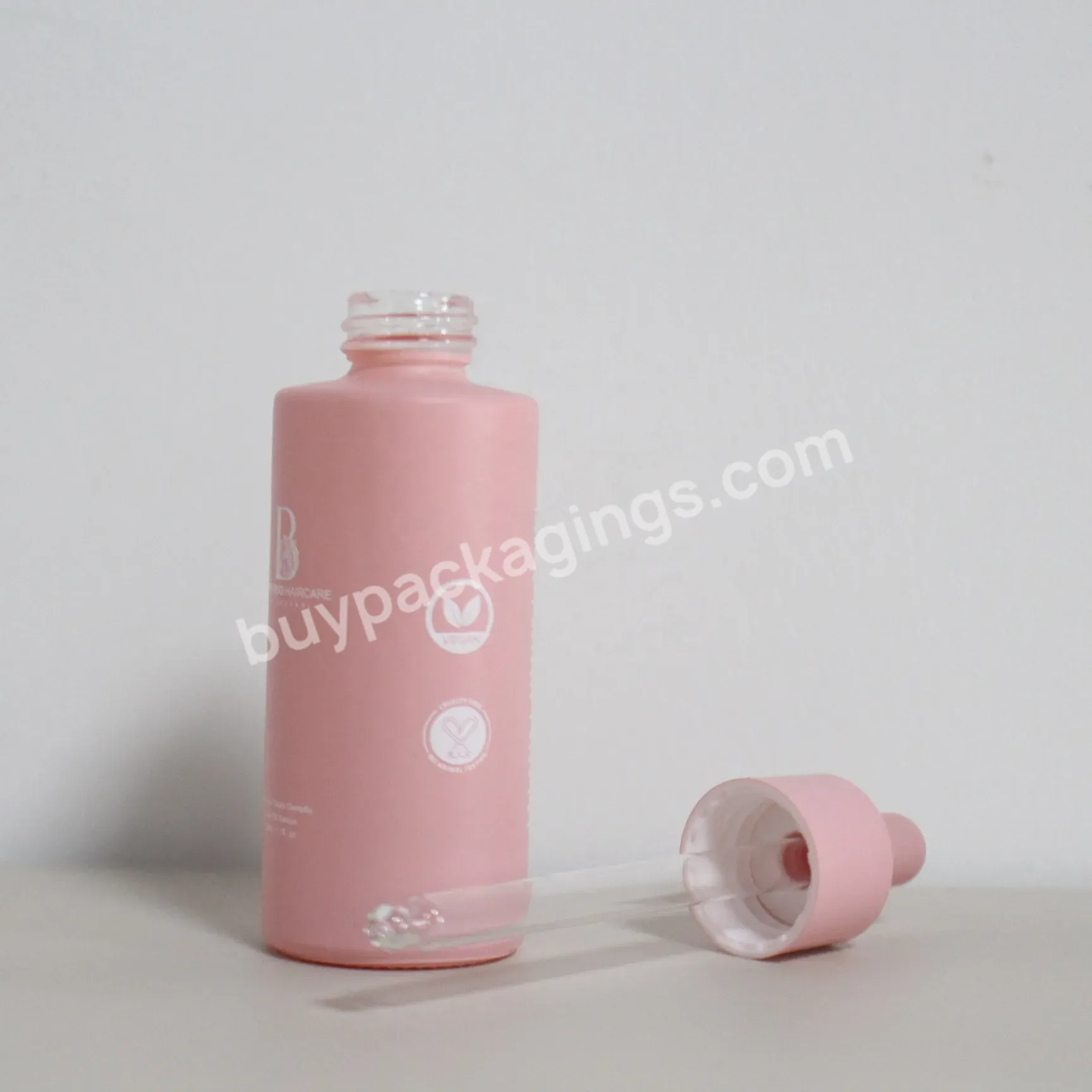 Amber And Blue Essence Oil Glass Dropper Bottle Manufacturer 10ml 30ml 50ml 100ml Matte Frosted Glass Bottle