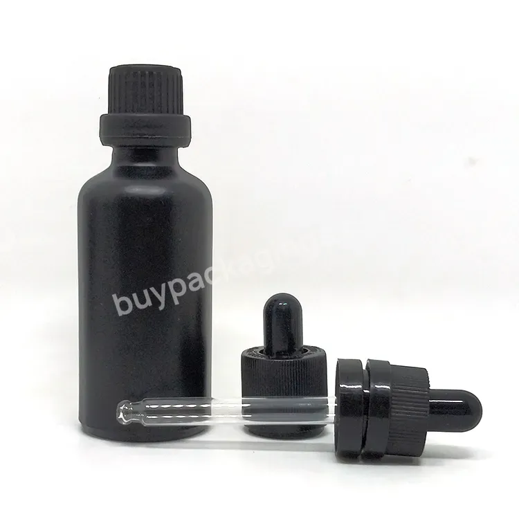 Amber Cosmetics Empty Essential Oil Face Serum Glass Dropper Bottles With Dropper