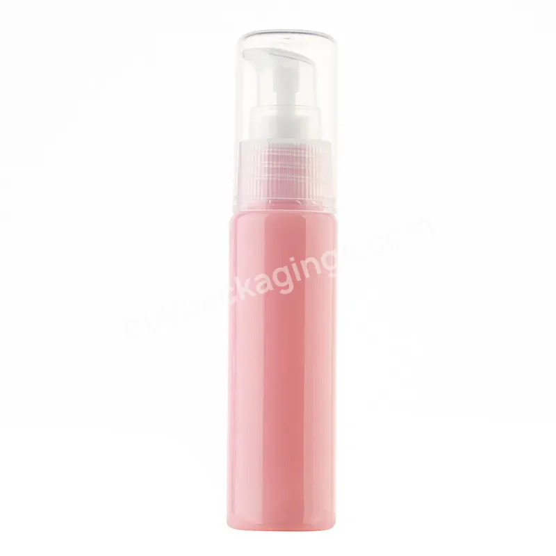 Amber/blue/clear Plastic Mini Cosmetic Bottle With Serum Pump