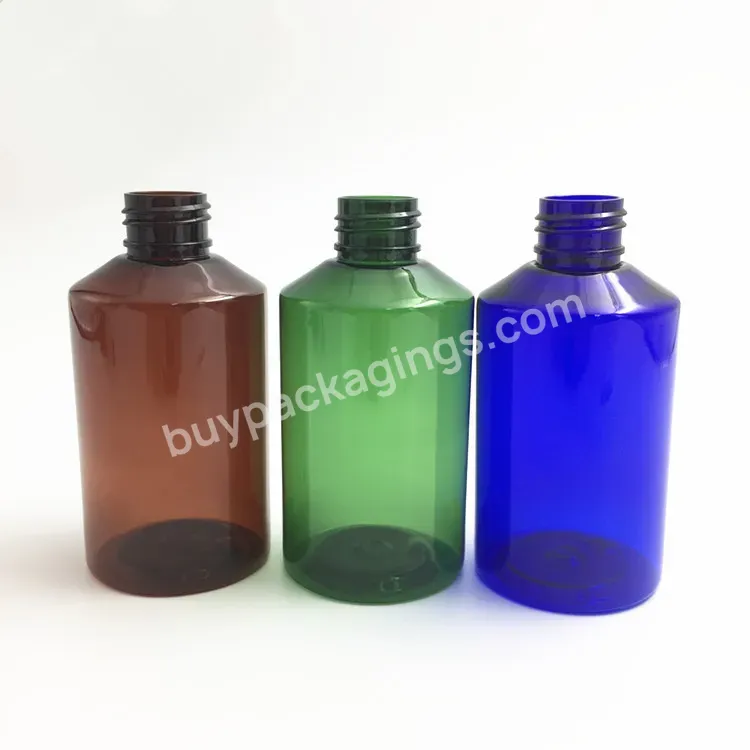 Amber/blue/green Color 100ml Cosmetic Pet Plastic Spray Bottle / Empty Amber Mist Spray Pump Bottles