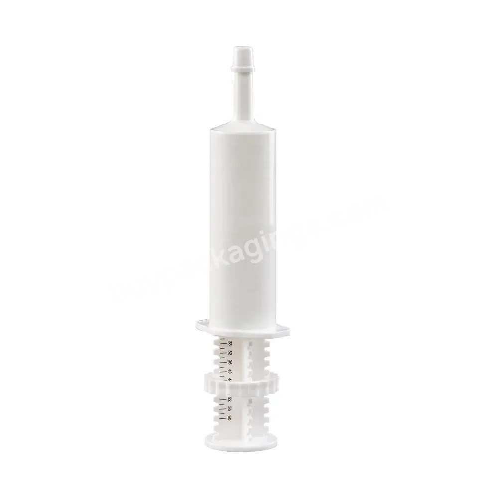 Animal Medicine Packaging Empty 60ml Online New Injector Large Plastic Glue Gel Paste Injection Syringe For Veterinary Use