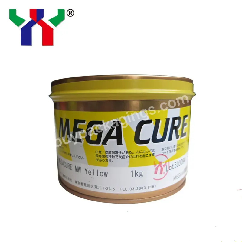 Anti Heat Uv Megacure Offset Printing Ink,Yellow Color,1kg/can