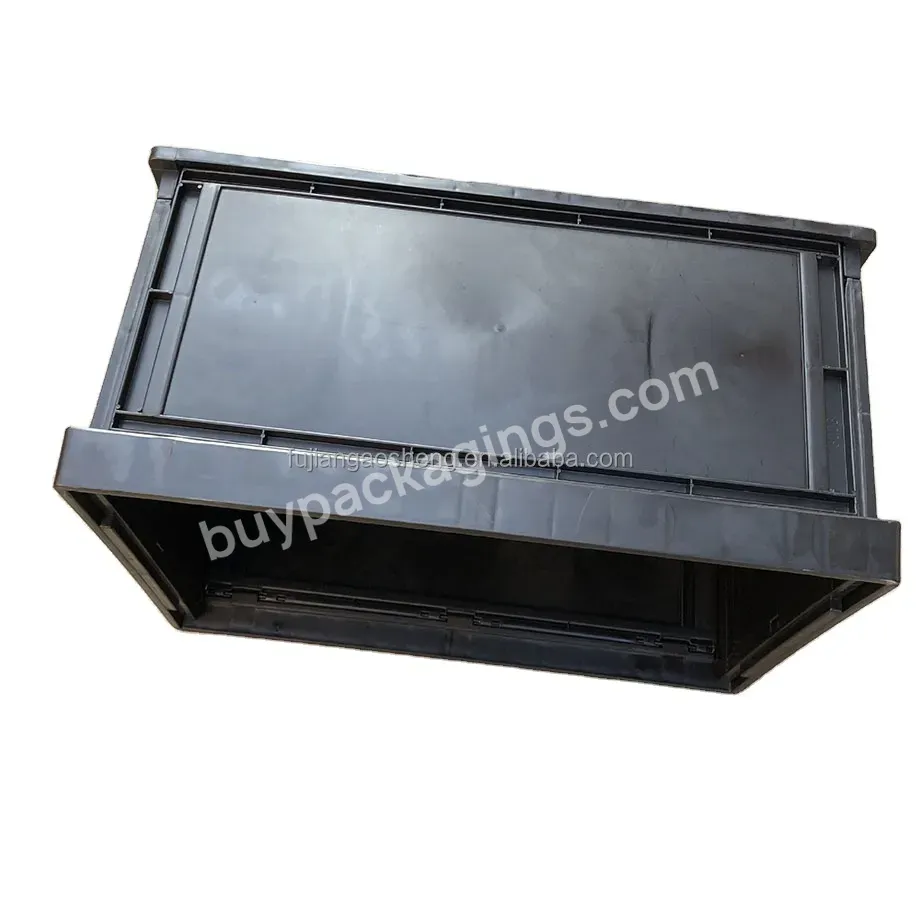 Anti Static Plastic Folding Box Plastic Conductive Turnover Box Convenient Transportation Logistics Packaging