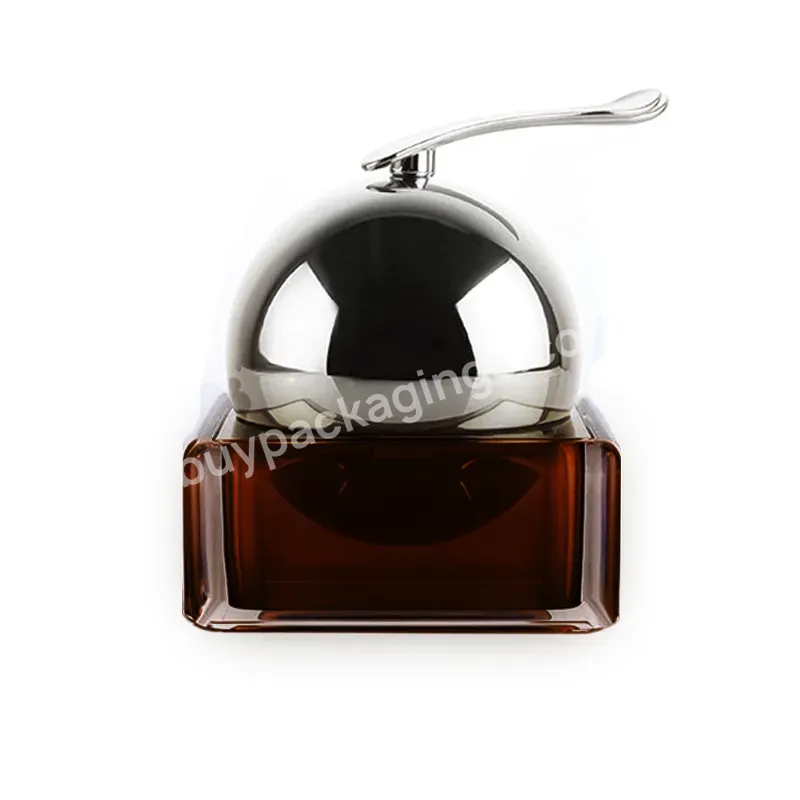 Apple Shaped Acrylic Jar Cosmetic Cream Jar 50g Apply Cosmetic Jars Square Shape With Cream Spatula