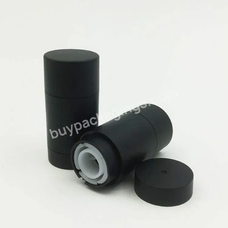 As Matt Black Deodorant Stick Container 30g 50g 75g Plastic Cylinder Deodorant Container