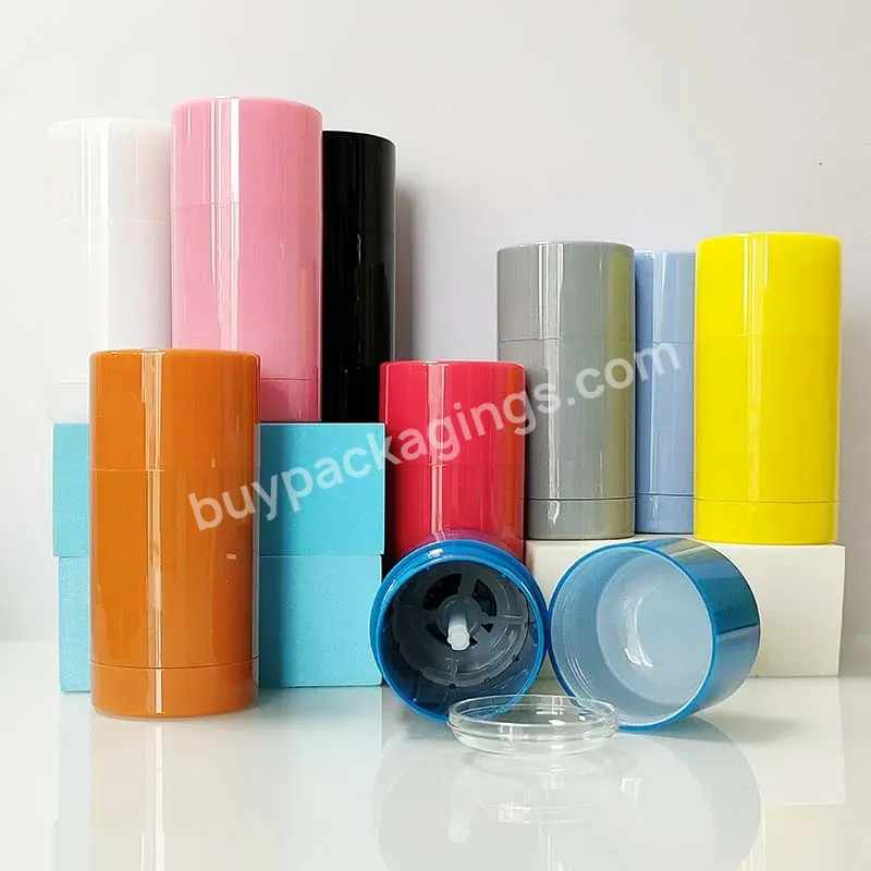 As Rubber Finishing 75ml Matte Black Pink Stick Deodorant Container Cosmetic Deodorant Bottle Packaging