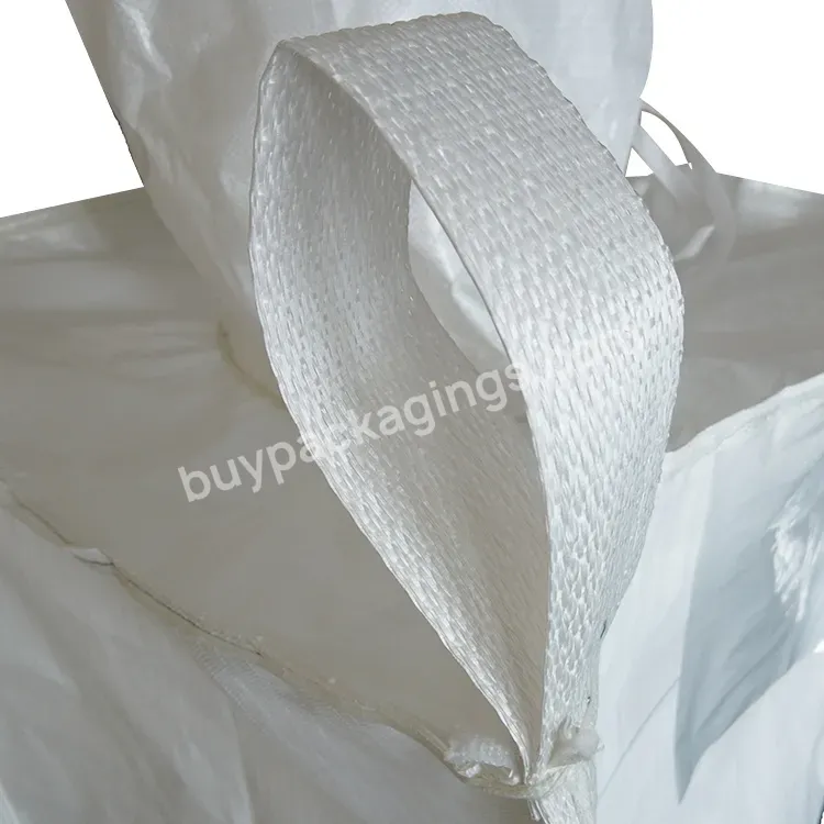 Attractive Price 1ton 1.5tons 2tons Polypropylene Fibc Big Cement Sack Maxi Baffle Jumbo Bag With Strong Loops Eco-friendly Fibc