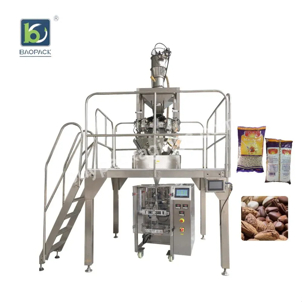 Auto Weigher Advanced Arbutus Apricots Snack Nut Pistachio Ffs Aseptic Pouch Filling And Packing Machine