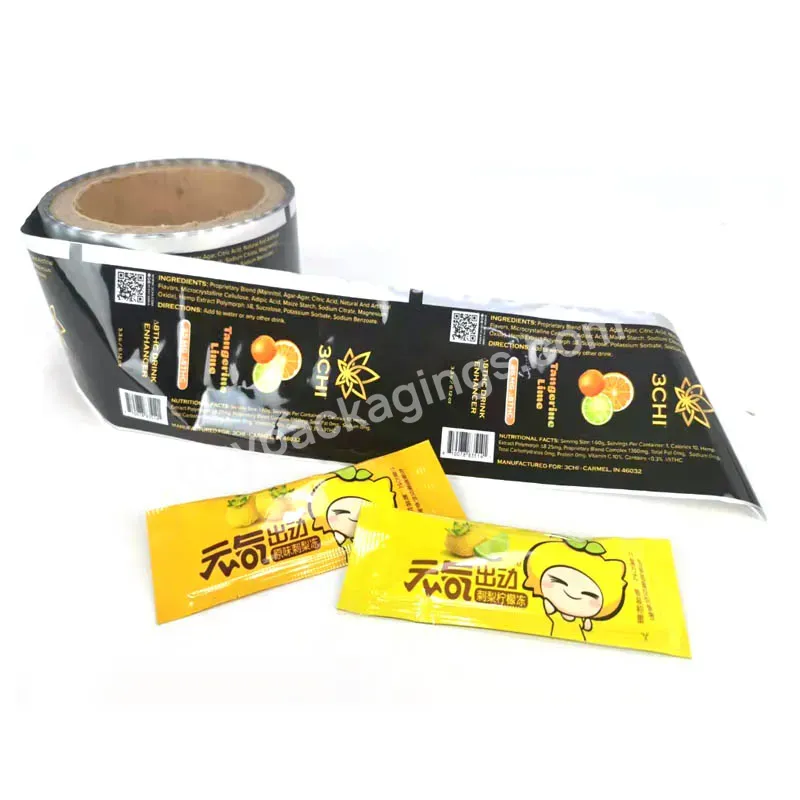 Automatic Custom Heat Sealing Jelly Sachet Plastic Roll Film Packaging Bag