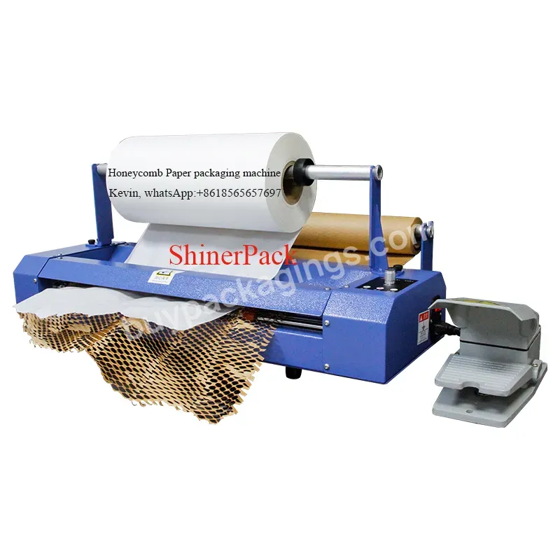 Automatic High Speed Protection Using Packaging Paper Wrapping Machines Honeycomb Kraft Paper Packaging Machine