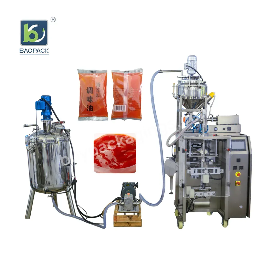 Automatic Ketchup Chili Paste Fruit Jam Packing Machine Peanut Butter Sachet Filling And Packing Machine - Buy Butter Packaging Machine,Pillow Bag Packing Machine,Vertical Packing Machine.