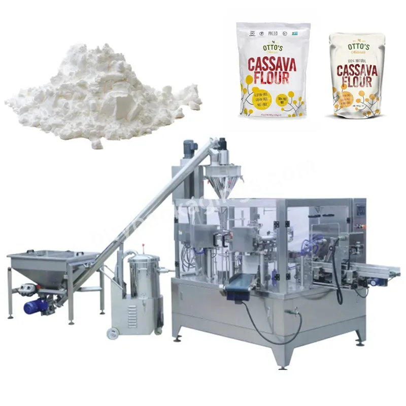 Automatic Powder Doypack Bag-given Pouoch Packaging Machine Grated Cheese Dry Chilli Packaging Machine