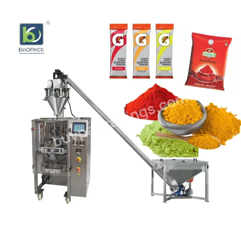 Automatic Screw Flour Filling Packing Machine Spice Henna Powder Packaging Machine