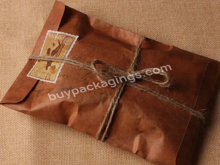 B11retro Made Old Fashioned Lacquer Postcard Receipt Kraft Paper Envelope Bag - Buy Paper Envelope,Kraft Paper Envelope,Envelope Paper Bag.