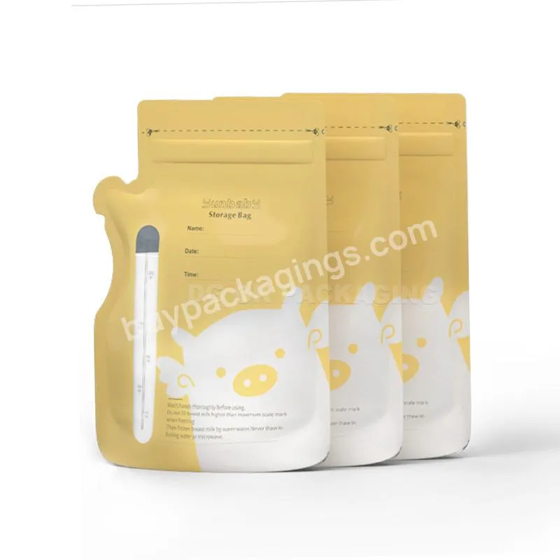 Baby Breast Milk Storage Bags 8oz 6oz 5oz Insulated Breast Milk Bag Poled Customized Logo High Quality Disposable Food Pe Accept
