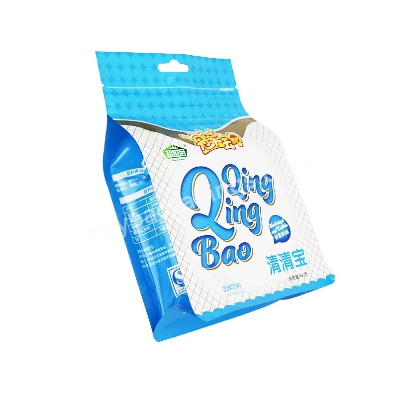 Baby Milk Packaging Bag Customization Light Powder Flat Bottom Bag With Zipper Printing