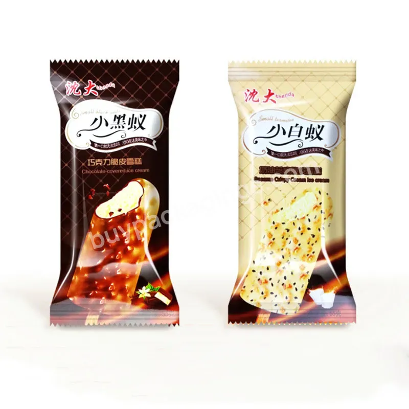 Back Sealed Plastic Laminated Ice Cream Packaging Bag Popsicle Bags