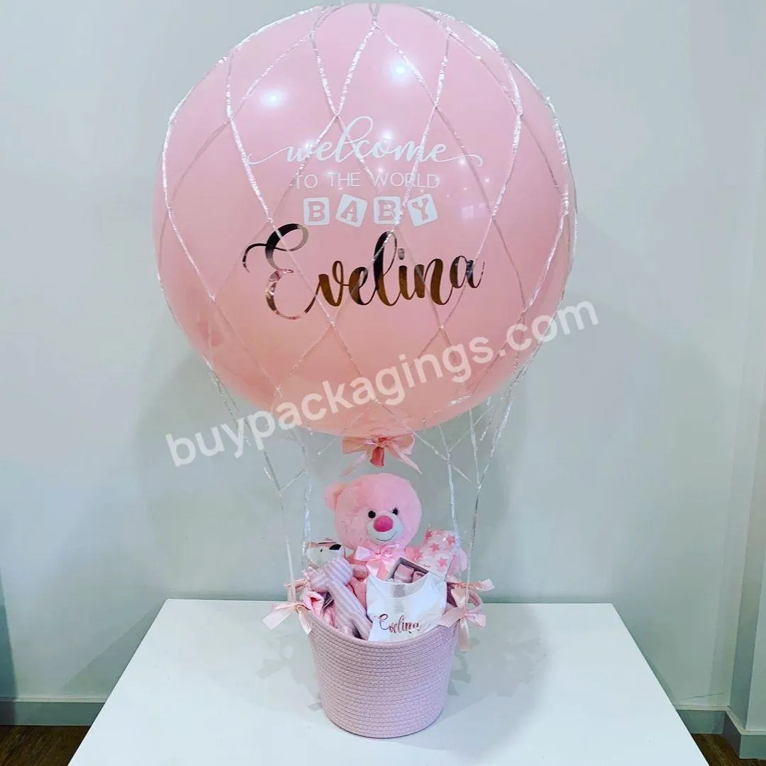 balloons stuffing tray tube gift packing bouquet with ribbon for party birthday balloon filling box