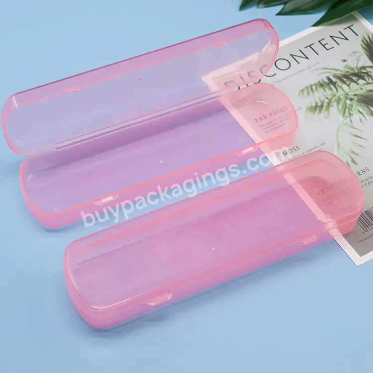 Ballpoint Rollerball Marker Pen Box Storage Pp Pencil Case Box Pp Plastic Stationery Cases Crayons Box School Case