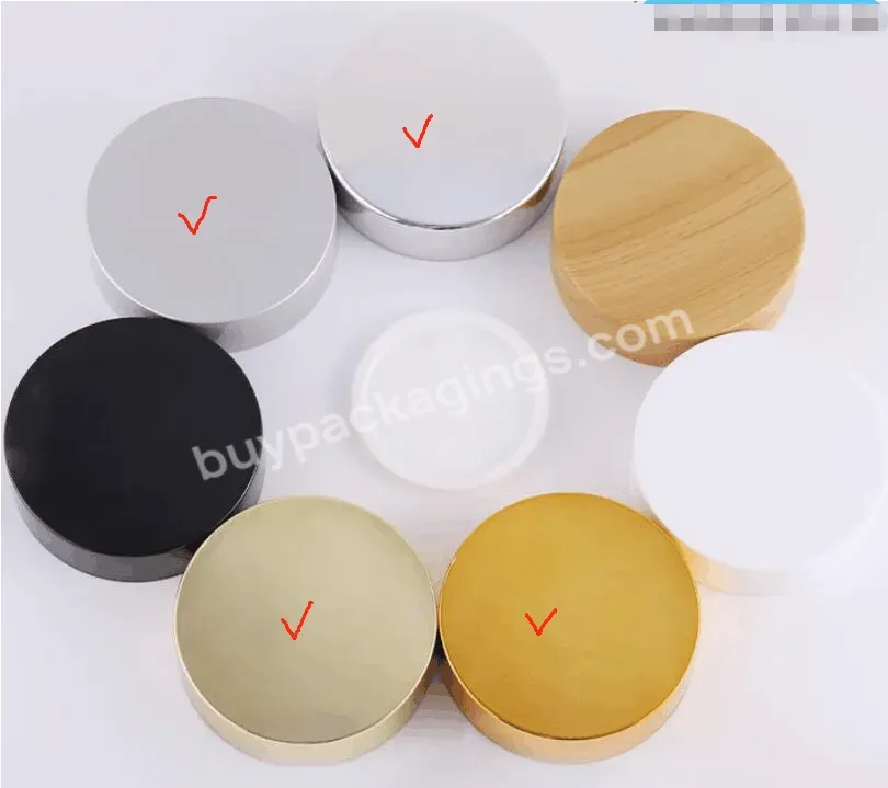 Bamboo Cheap Glass Jars Bottle Small Amber Black Clear Glass Cosmetic Cream Jar With Bamboo Wooden Lids Wholesale