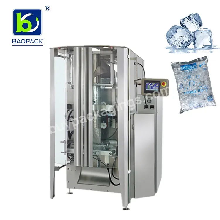 Baopack 1 Kg 2 Kg 5 Kg Edible Ice Cubes Packing Machine For Frozen Foods