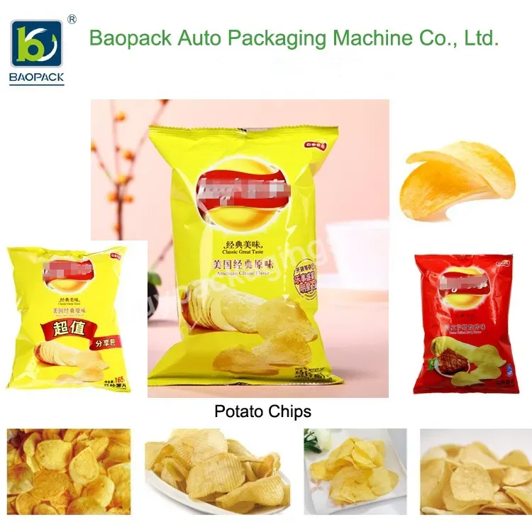 Baopack Potato Chips Packaging Machine With Chain Buckets For Food