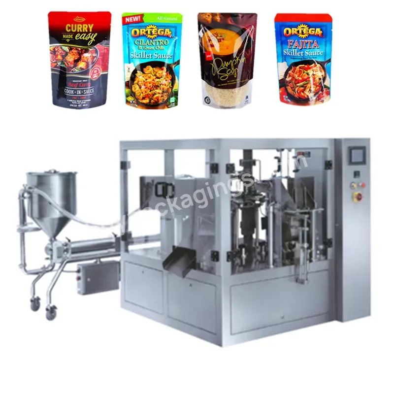 Baopack Soup Fill Packing Machine Zipper Ready Meal Food Packaging Machine