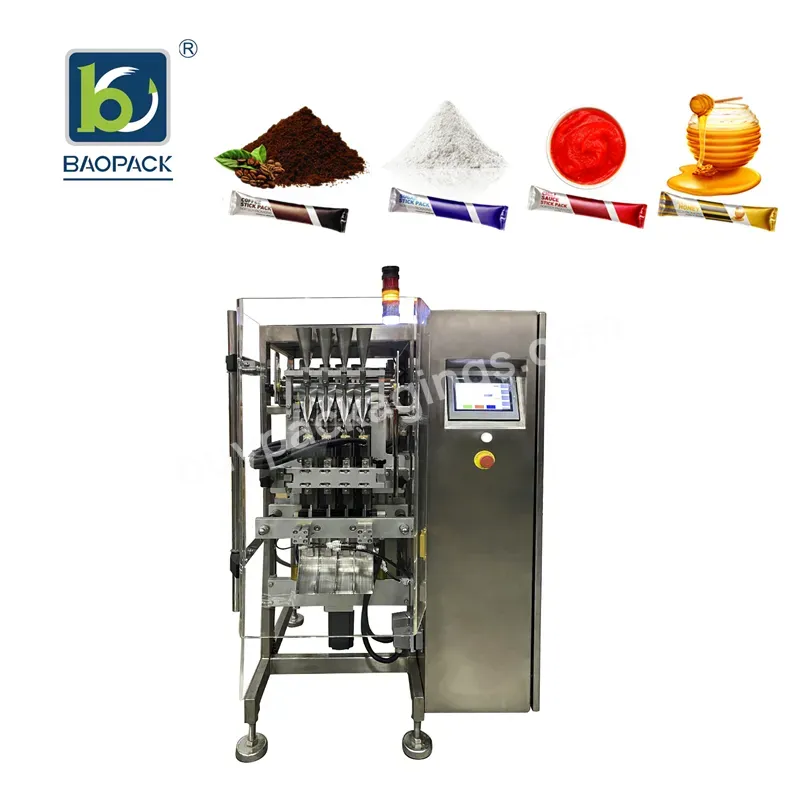 Baopack Three Side Seal Coffee Candy Blueberry Strawberry Powder Packing Machine 4 Lane Vertical Packing Machine - Buy Three Side Seal Packing Machine,4 Lane Vertical Packing Machine,Three Side Seal Powder Packing Machine.