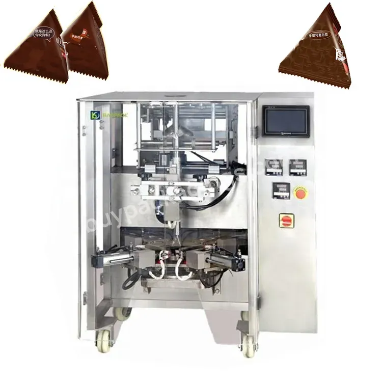 Baopack Vj25 Triangulation Bag Auto Vertical Packaging Machinery Triangle Plastic Bag Granule Snack Food Packing Machine - Buy Triangulation Packaging Machine,Snack Food Packing Machine,Triangle Plastic Bag Packing Machine.