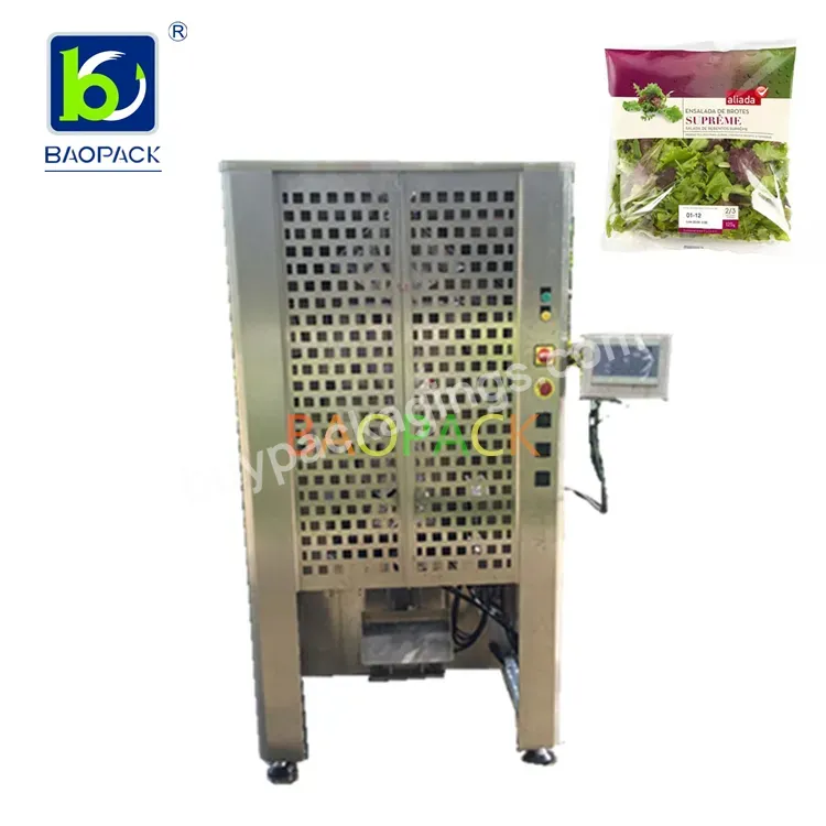 Baopack Vpl73 Waterproof Salad Leaves Packing Machine With Vffs Production Line