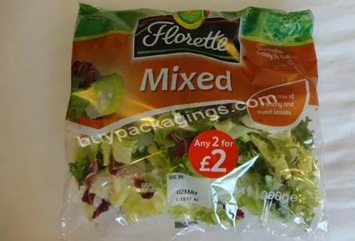 Baopack Vpl73 Waterproof Salad Leaves Packing Machine With Vffs Production Line