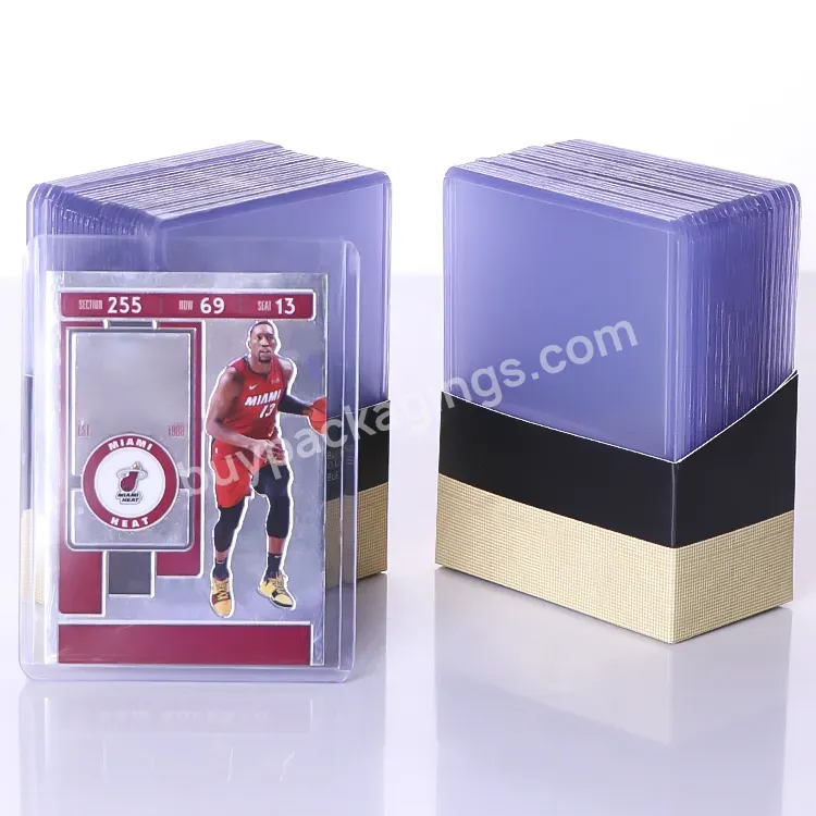 Barry Sanders Rookie Sports Semi Rigid Card Holder Pvc Yugioh Rigid Sleeves Bcw 130pt 197pt 260pt 360pt Trading Card Toploader - Buy Trading Card Toploader,Pvc Yugioh Rigid Sleeves,Semi Rigid Card Holder.