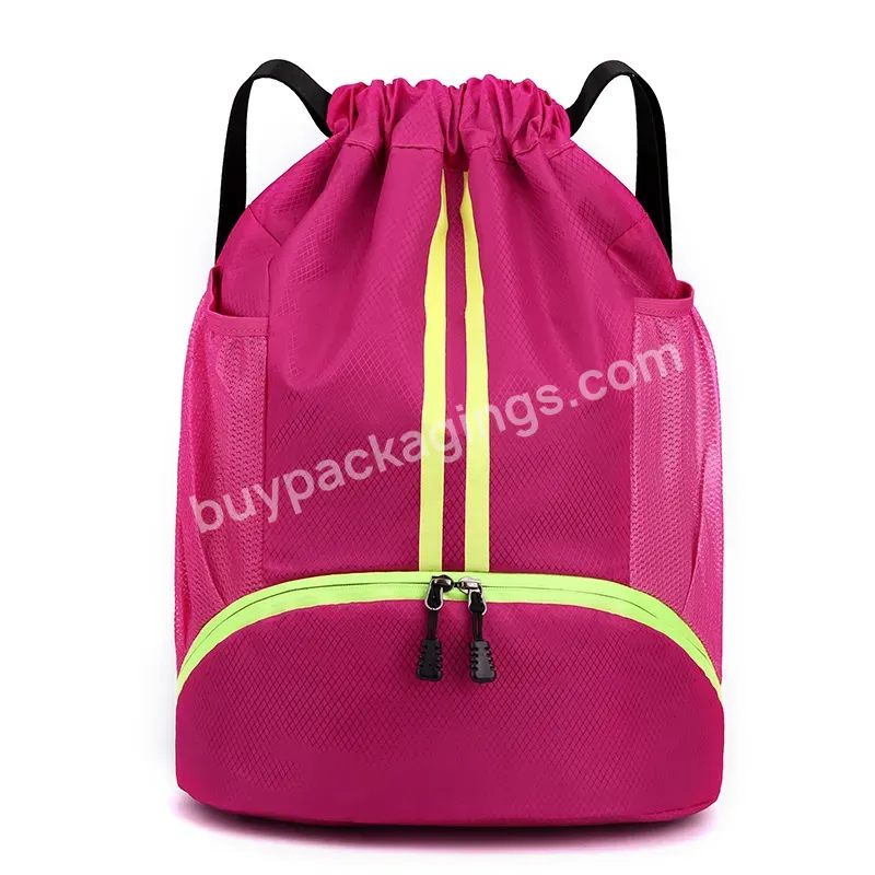 Basketball Swimming Wet And Dry Separation Female Storage Bag Sports Backpack Training Fitness Band Drawstring Backpack