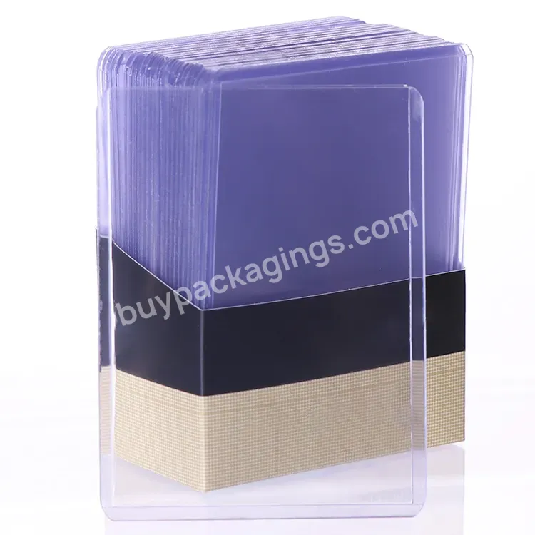 Bcw Ultra Clear Pvc Top Loader Mtg Basketball Football Trading Card Top Holder 100pt Yugioh Card Sleeves Premium Toploader 3x4